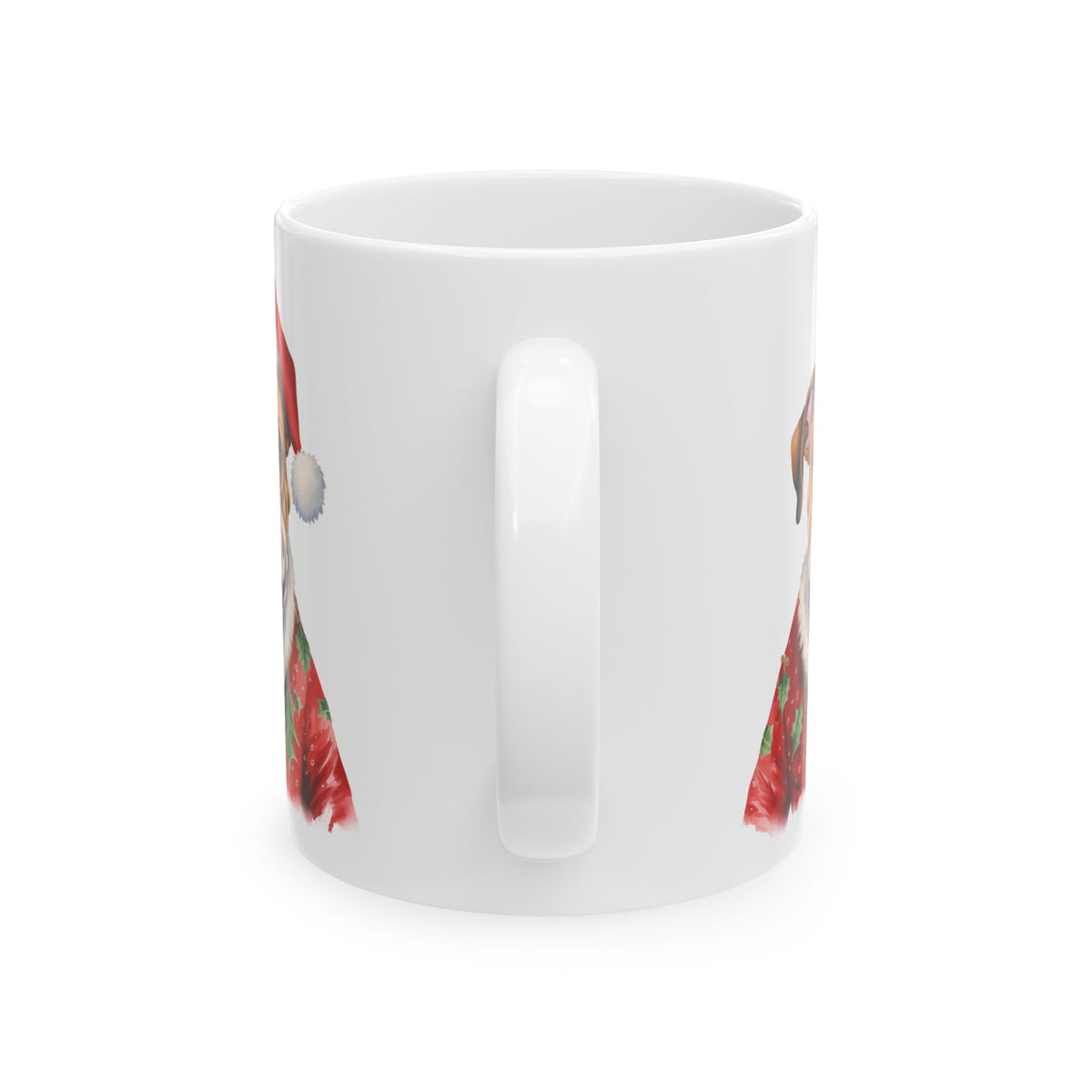 Christmas Bulldog Mug – Festive Santa Dog Holiday Coffee Cup 11oz   Item #44781