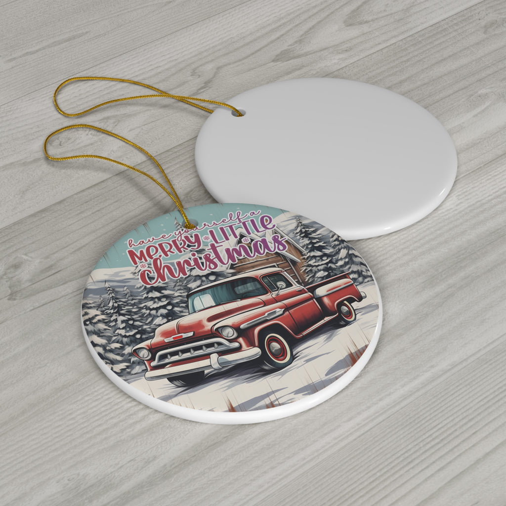 Red Truck Ceramic Ornament          Item #1941054 - Buckshot's Bargain Barn