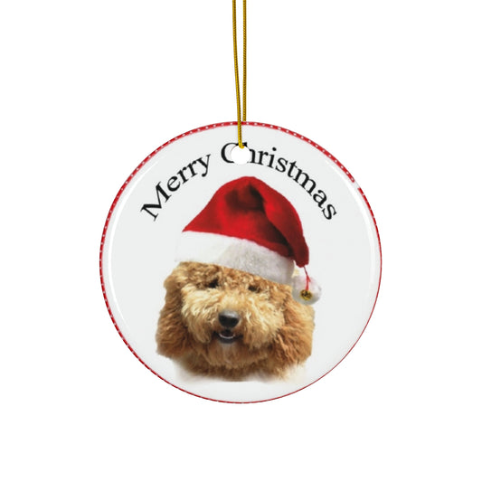 Ceramic Ornament - Merry Christmas Dog     Item #6754543