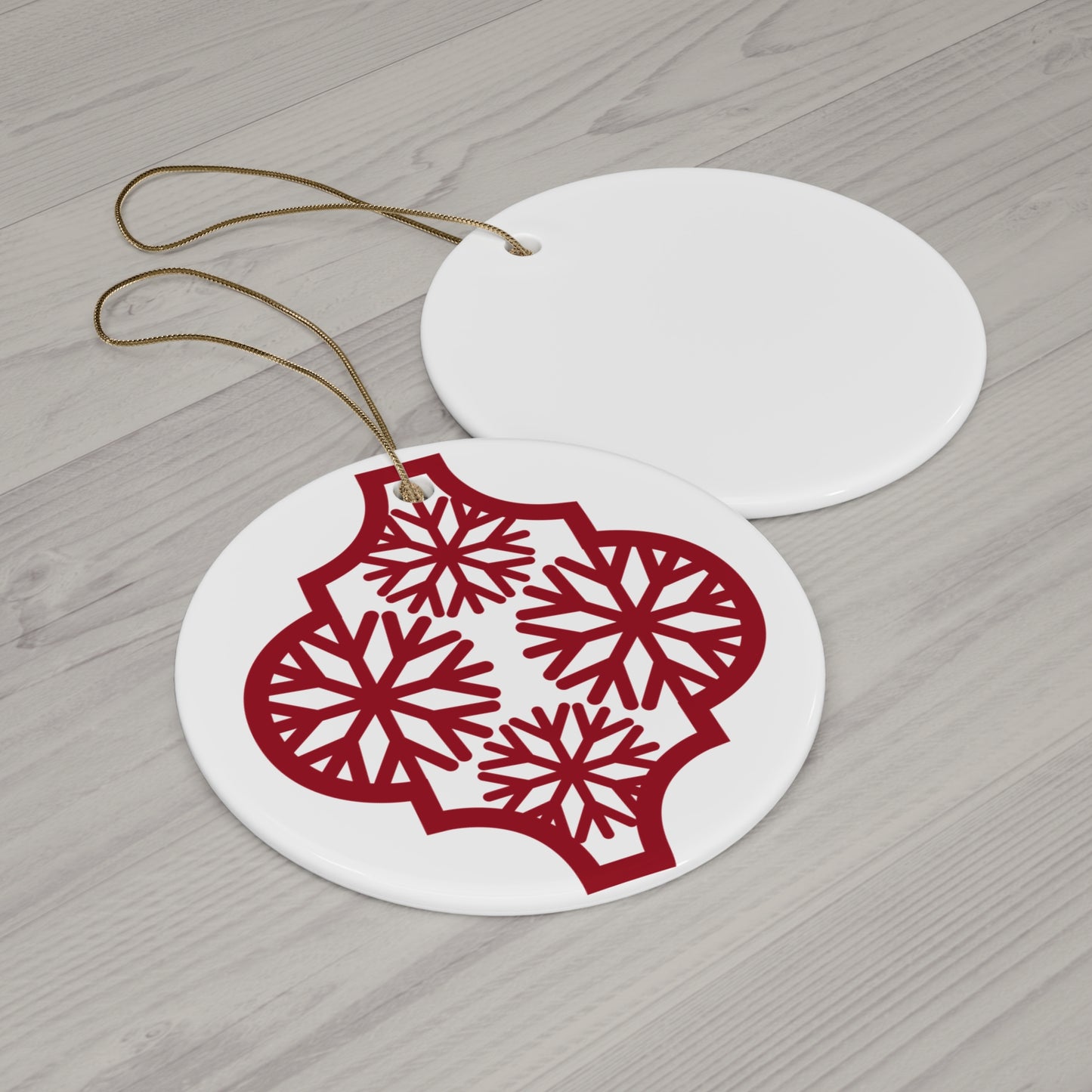 Arabesque Ceramic Disc Ornament       Item #1732551