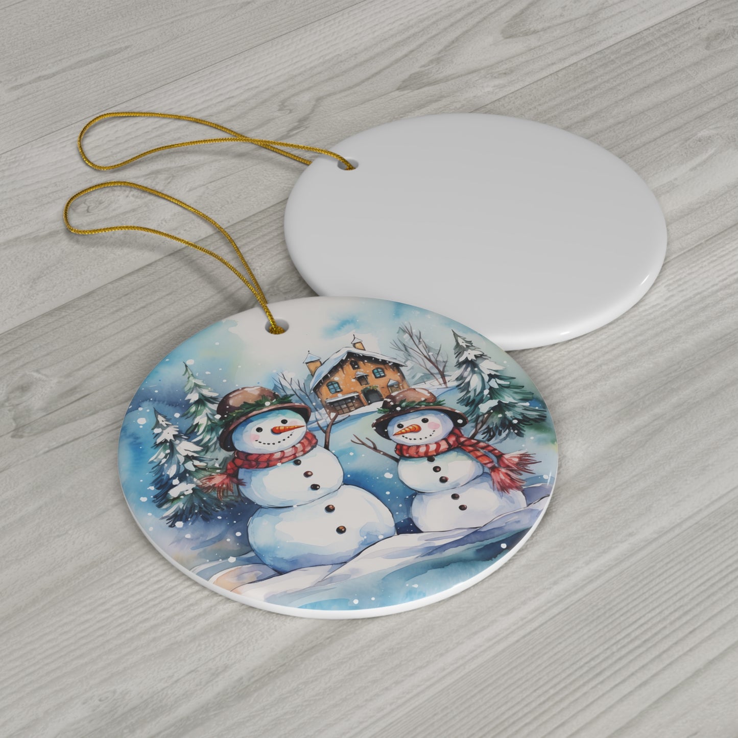 Ceramic Ornament - Snowman     Item #7249856