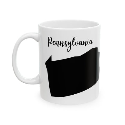 Pennsylvania State Silhouette Ceramic Mug – 11oz    Item #753224