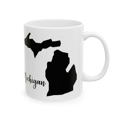 Michigan State Silhouette Ceramic Mug – 11oz    Item #45149