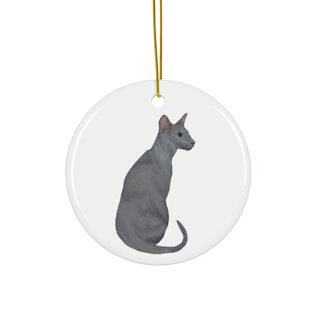 Cat Ceramic Ornament By Santa's Creations     Item #3552273 - Buckshot's Bargain Barn