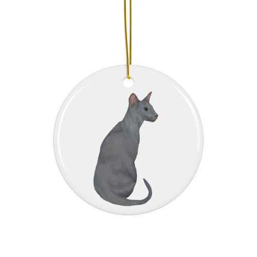 Cat Ceramic Ornament By Santa's Creations     Item #3552273 - Buckshot's Bargain Barn