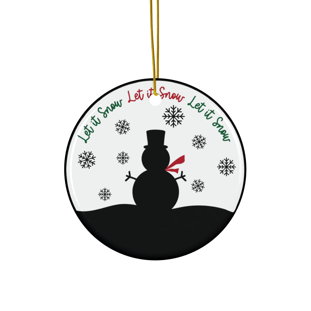 Ceramic Ornament - Let It Snow     Item #8368034