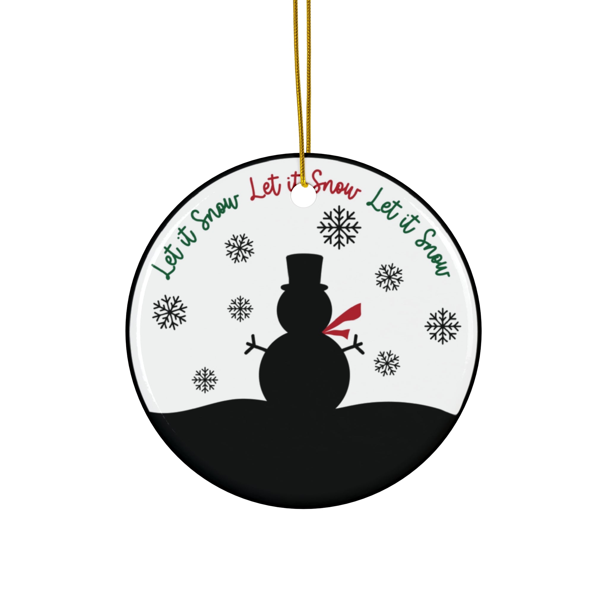 Ceramic Ornament - Let It Snow     Item #8368034