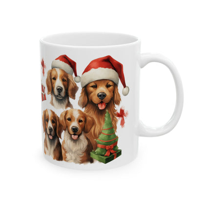 Christmas Dogs Ceramic Mug 11oz   Item #1342
