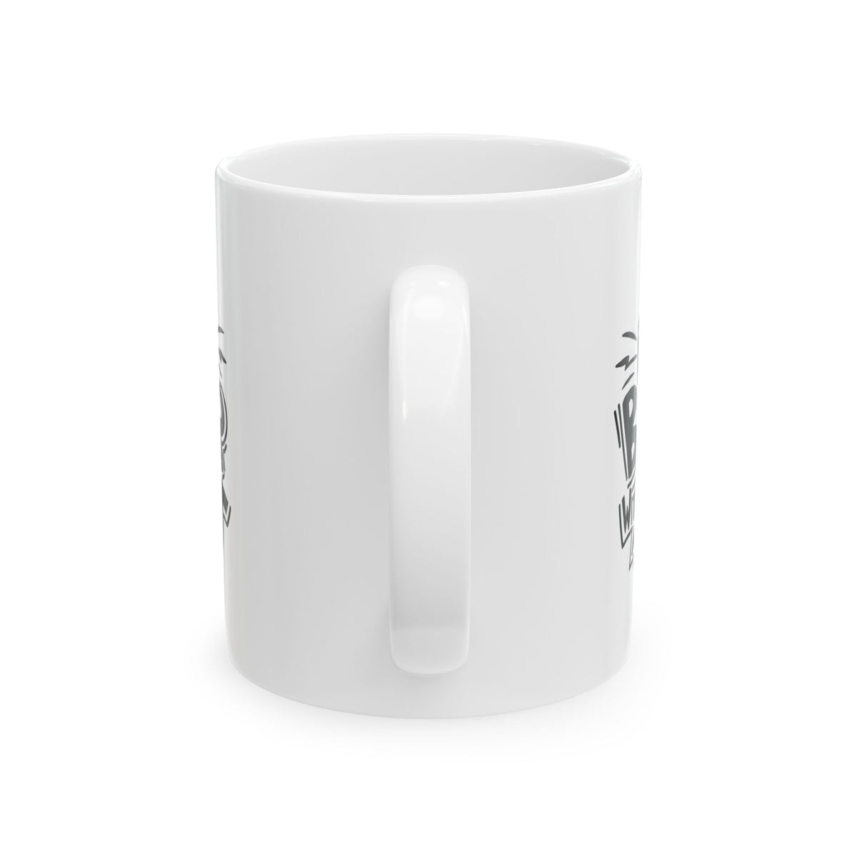 Ceramic Mug — "Life Is Better With A Cat" Black Typography Cat Lover Coffee Mug 11oz   Item #916273