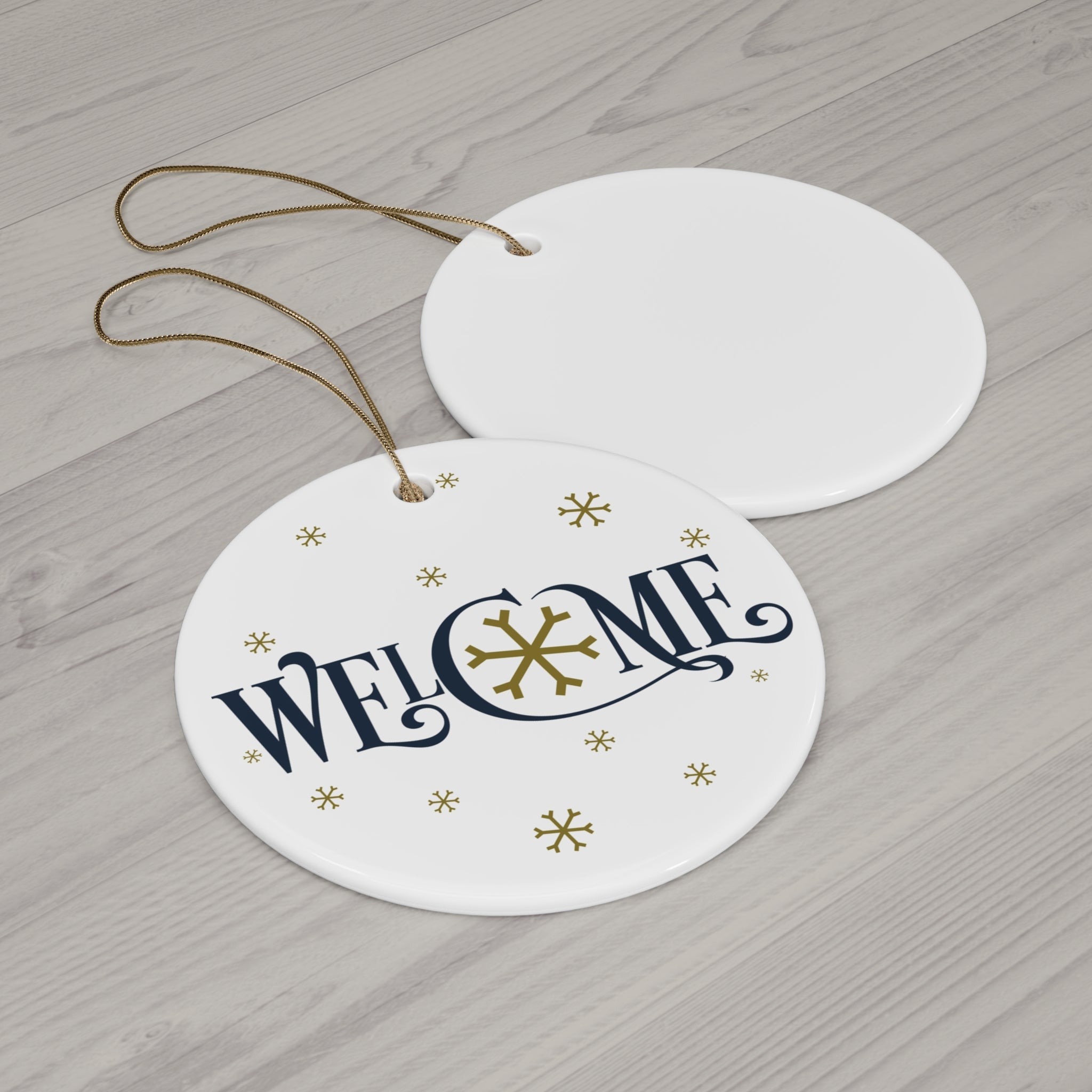 Welcome Ceramic Disc Ornament      Item #6039344