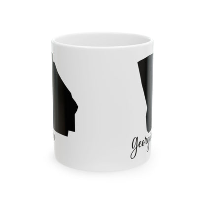 Georgia State Silhouette Ceramic Mug – 11oz    Item #595169