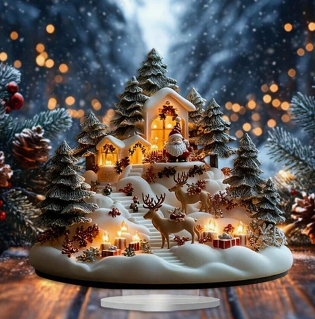 Enchanted Christmas Village Figurine By Santa's Creations