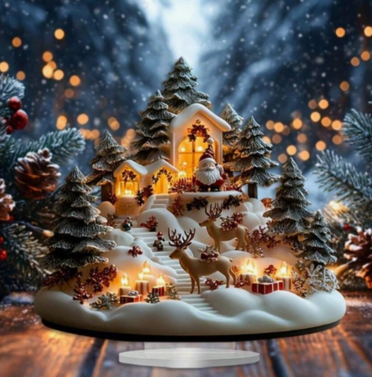 Enchanted Christmas Village Figurine By Santa's Creations  Item #712631