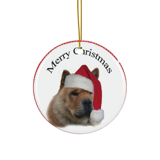 Ceramic Ornament - Merry Christmas Dog     Item #2984064