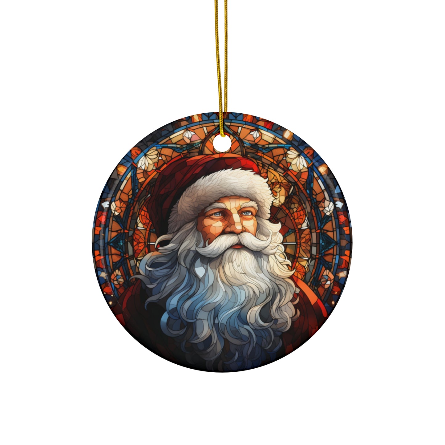 Santa Ceramic Ornament     Item #5060357