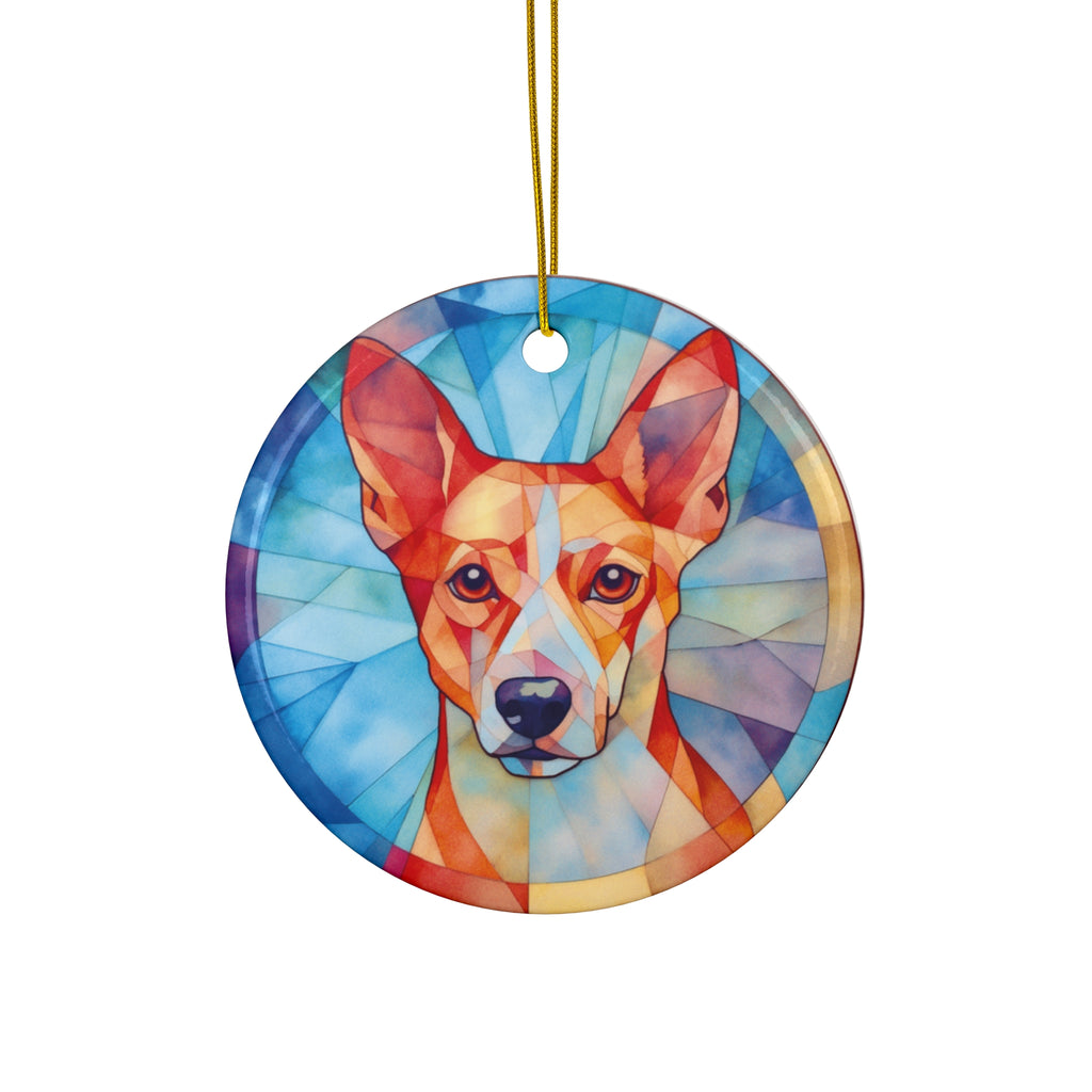 Dog Ceramic Disc Ornament        Item #1672955