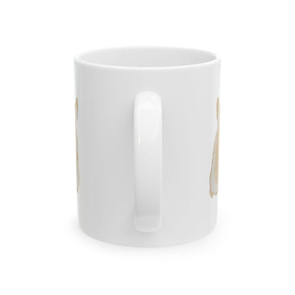 Dog Silhouette Mug – Back View Ceramic Coffee Cup 11oz    Item #50432