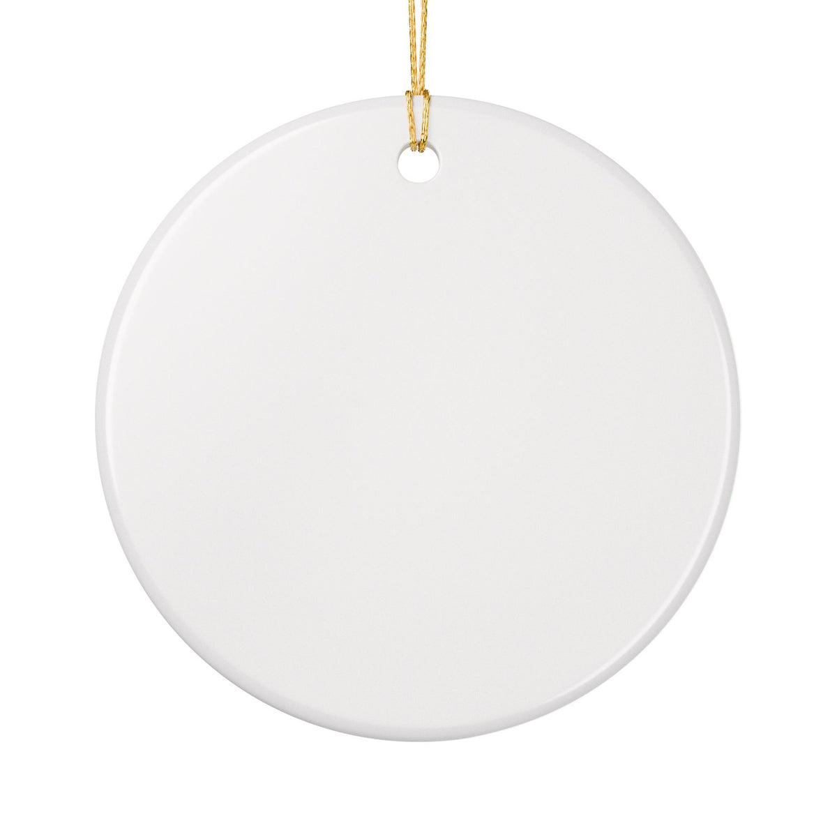 Festive Snowman Ceramic Christmas Ornament  Item #126655
