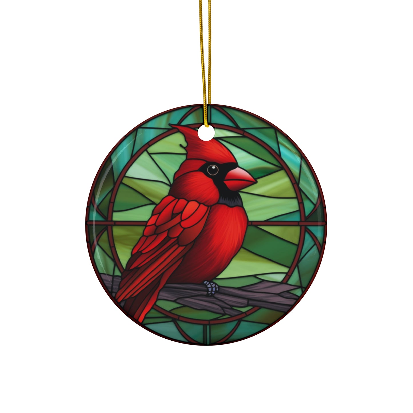 Christmas Cardinal Ceramic Ornament          Item #3993479