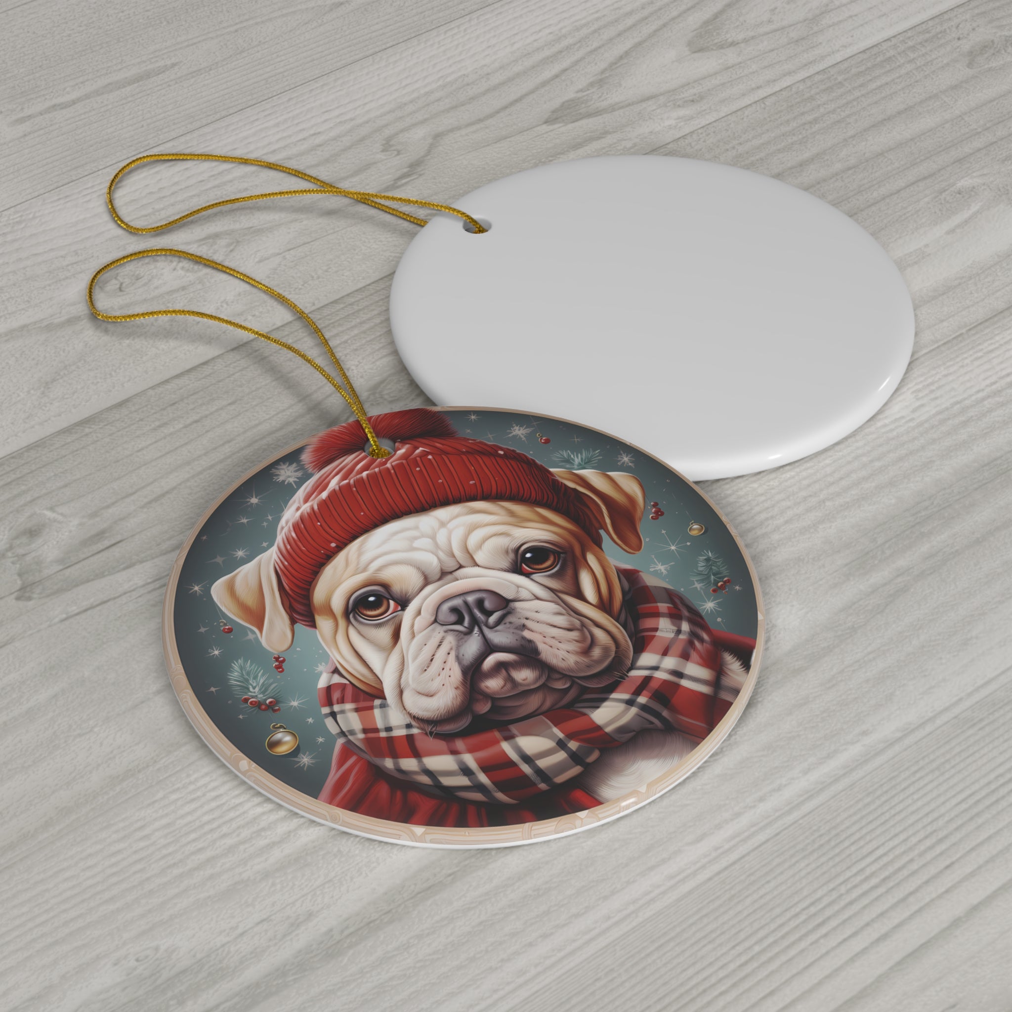 Dog Ceramic Disc Ornament        Item #6388994