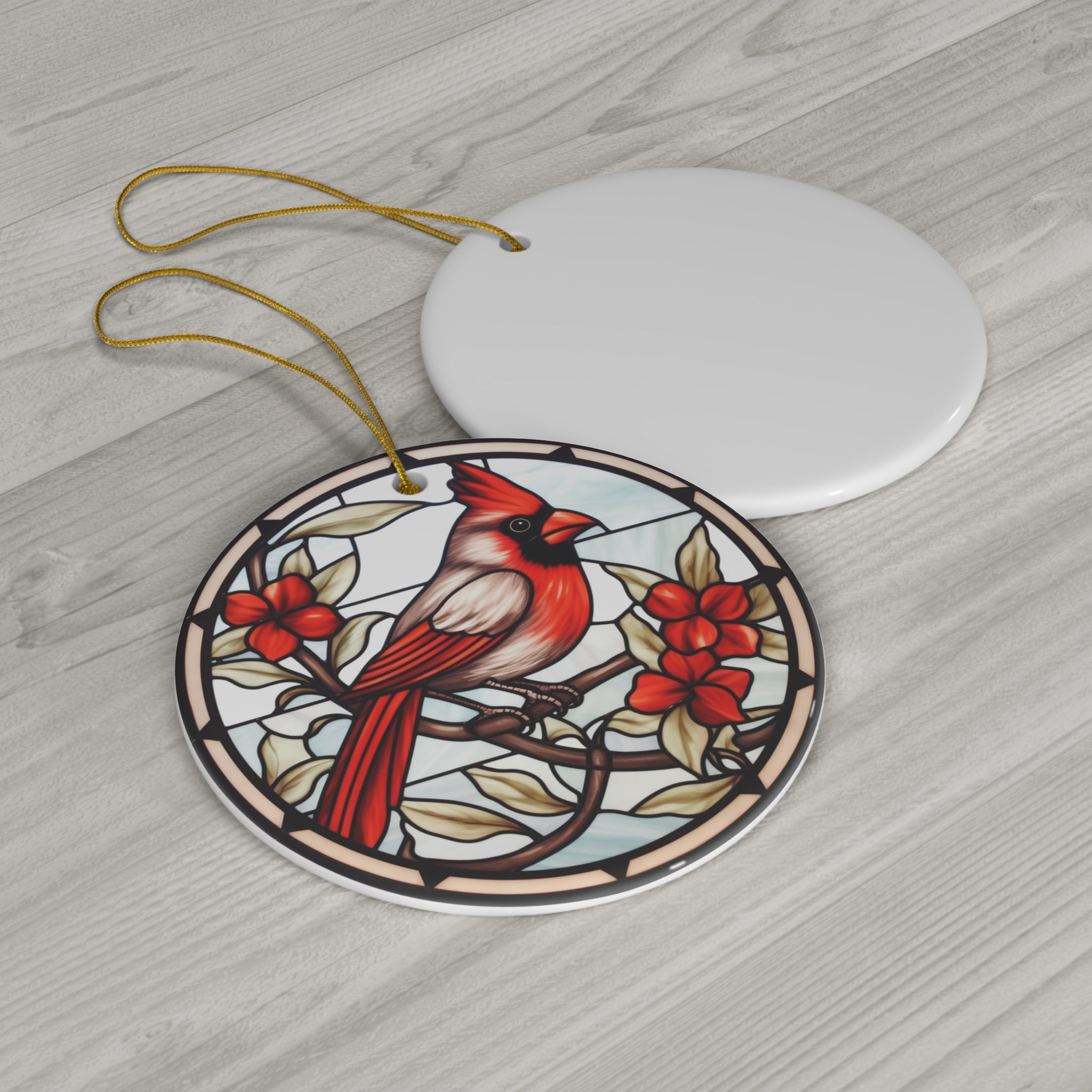 Christmas Cardinal Ceramic Ornament      Item #4997603 - Buckshot's Bargain Barn