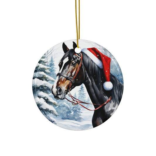 Ceramic Ornament - Horse Christmas      Item #4567139