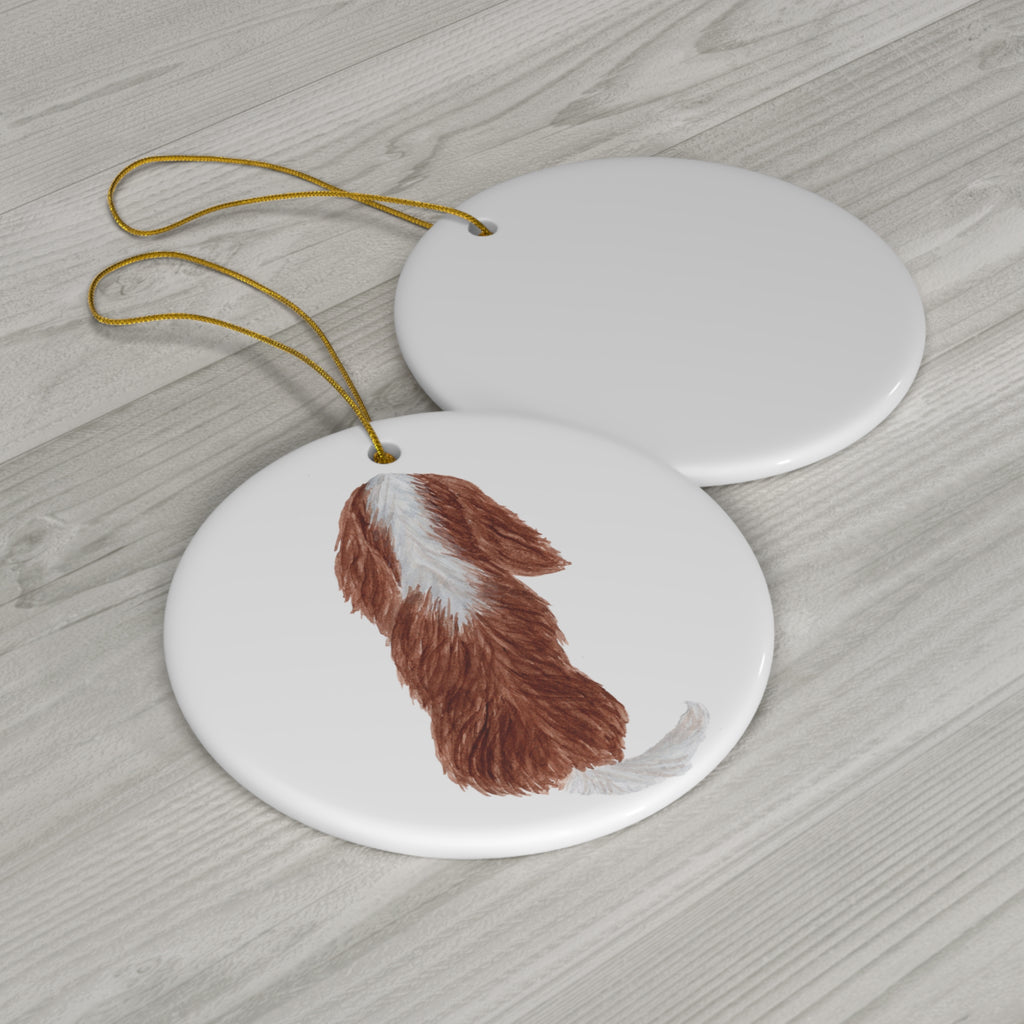 Dog Ceramic Disc Ornament          Item #779303