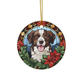 Christmas Dog Ceramic Ornament       Item #5442216 - Buckshot's Bargain Barn