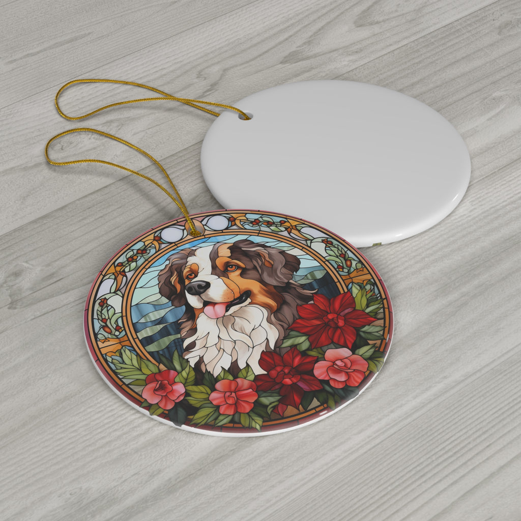 Christmas Dog Ceramic Ornament        Item #1684958 - Buckshot's Bargain Barn