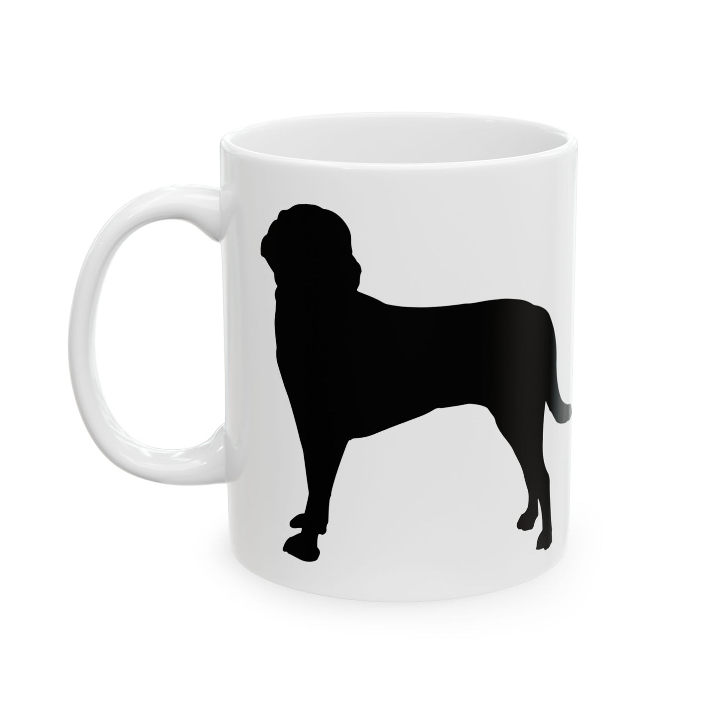 Silhouette Labrador Dog Ceramic Mug – Black Dog Silhouette Coffee Cup 11oz   Item #28146