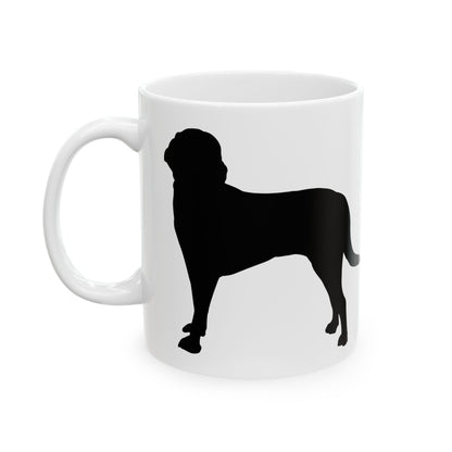 Silhouette Labrador Dog Ceramic Mug – Black Dog Silhouette Coffee Cup 11oz   Item #28146