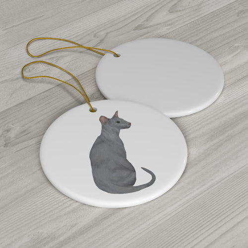 Cat Ceramic Disc Ornament         Item #5781604