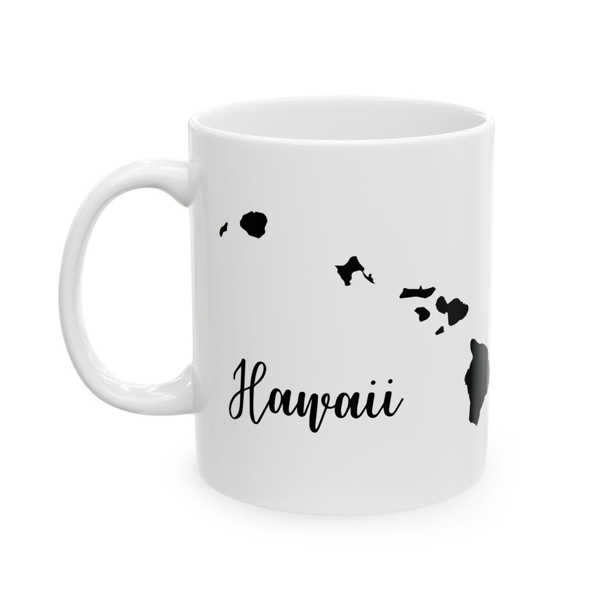 Hawaii State Silhouette Ceramic Mug – 11oz    Item #17861