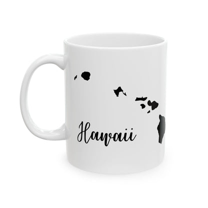 Hawaii State Silhouette Ceramic Mug – 11oz    Item #17861