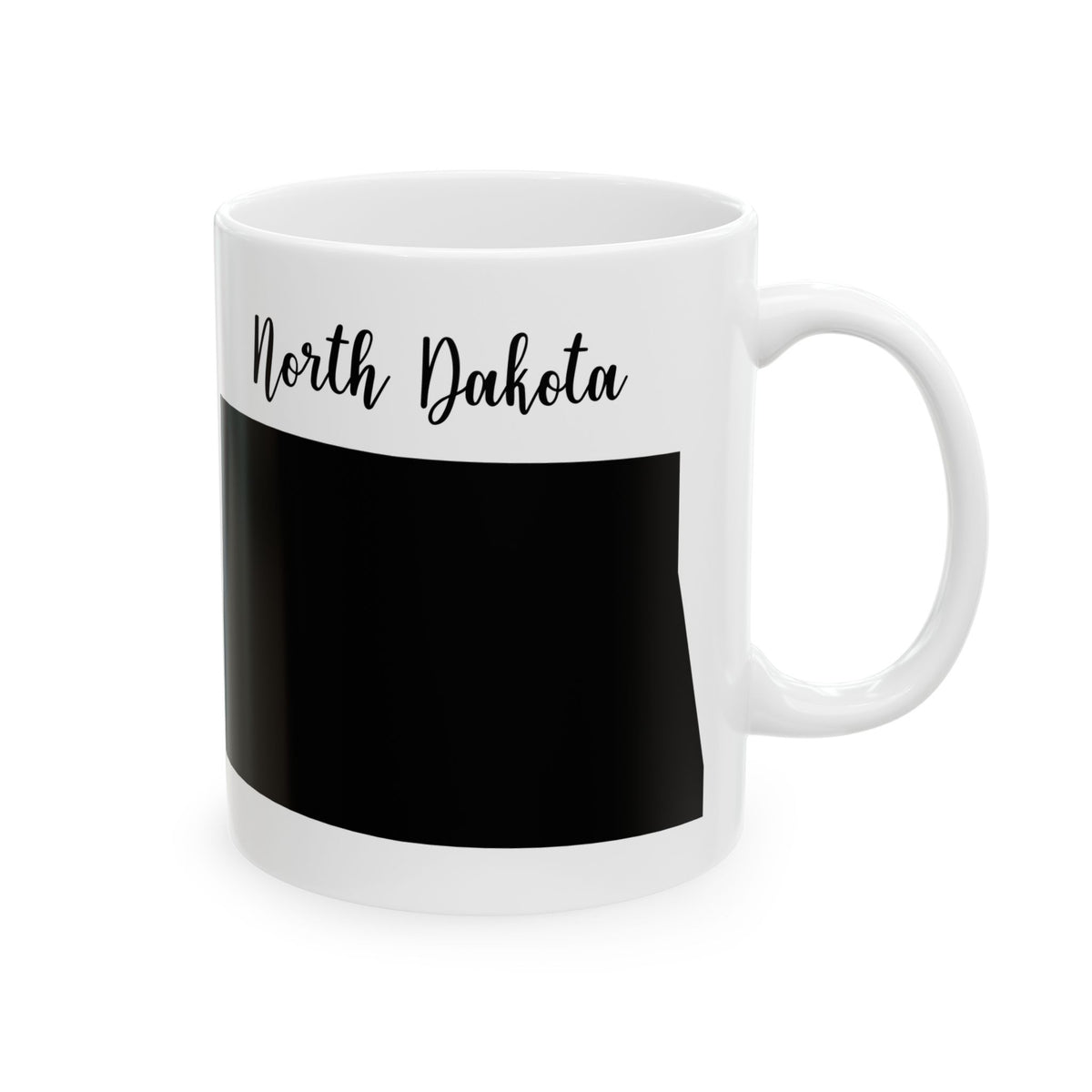 North Dakota State Silhouette Ceramic Mug – 11oz    Item #989356