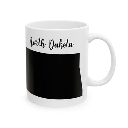 North Dakota State Silhouette Ceramic Mug – 11oz    Item #989356