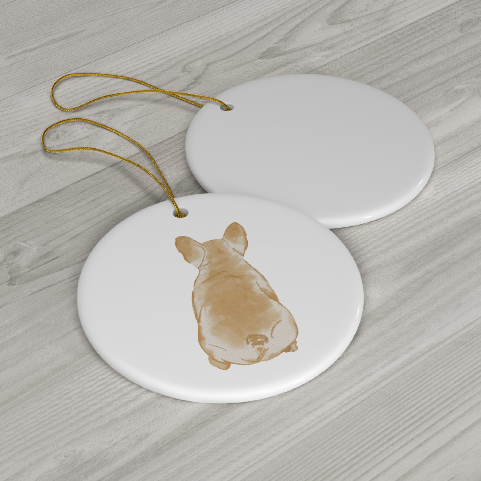 Dog Ceramic Disc Ornament         Item #45919