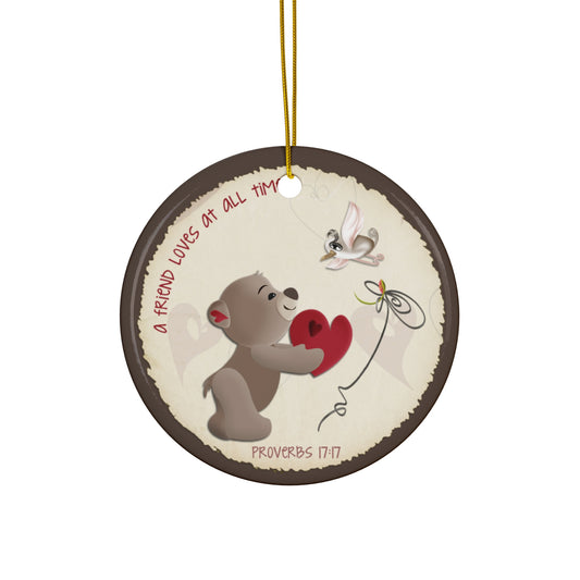 Bear Ceramic Disc Ornament       Item #2874085