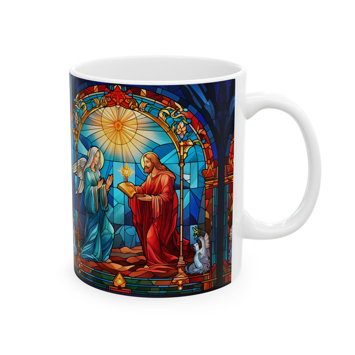 Stained Glass Angel Ceramic Mug 11oz  Item #79519