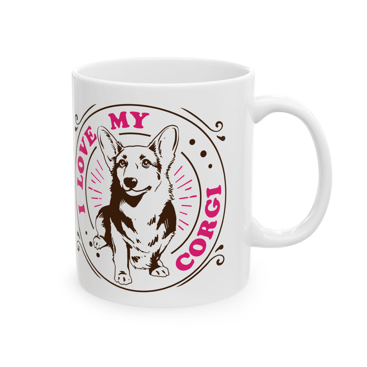 I Love My Corgi Ceramic Mug — Pet Coffee Cup 11oz   Item #401116