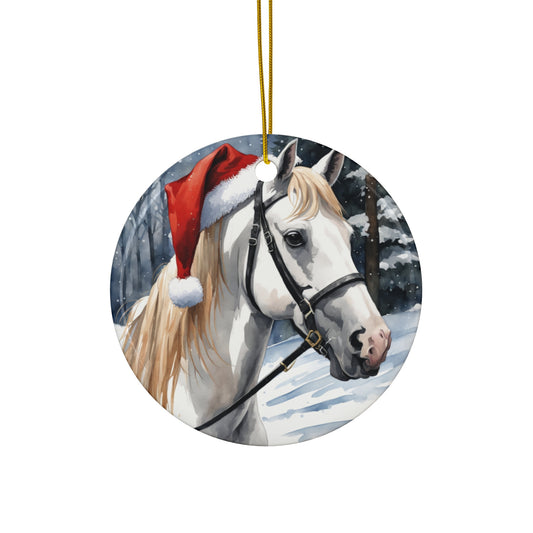 Ceramic Ornament - Horse Christmas      Item #1395065