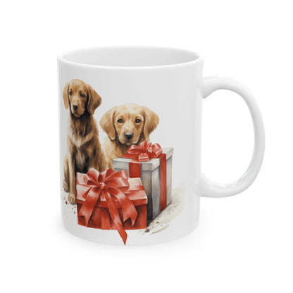 Festive Dogs Christmas Mug with Presents 11oz  Item #751011