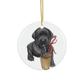 Dog Ceramic Disc Ornament         Item #8035756
