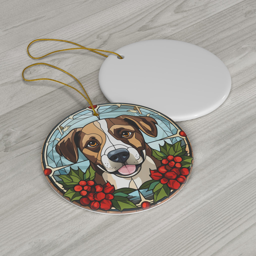 Dog Ceramic Disc Ornament         Item #7692717