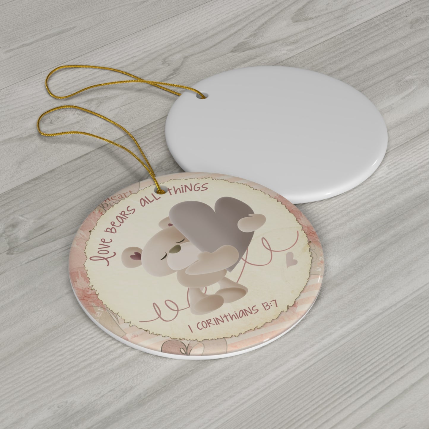 Bear Ceramic Disc Ornament           Item #8328622