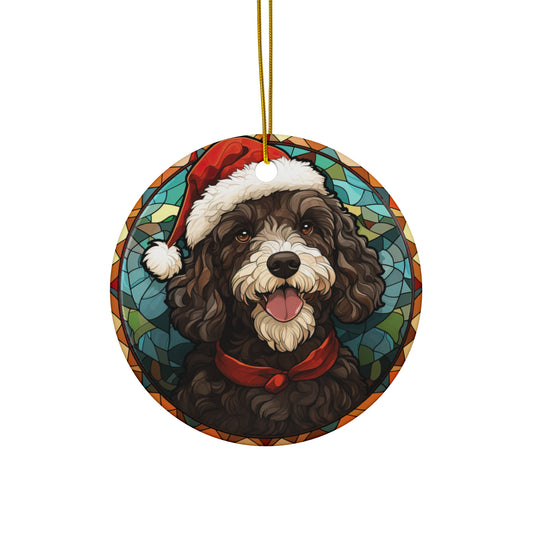 CERAMIC ORNAMENT - SPANISH WATER DOG           Item #4737529