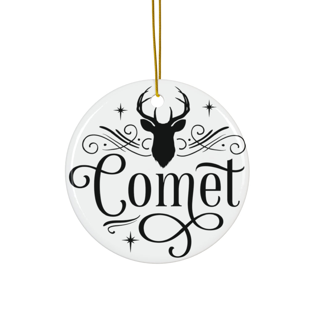 Comet Reindeer Ceramic Ornament By Santa's Creations      Item #5905938 - Buckshot's Bargain Barn