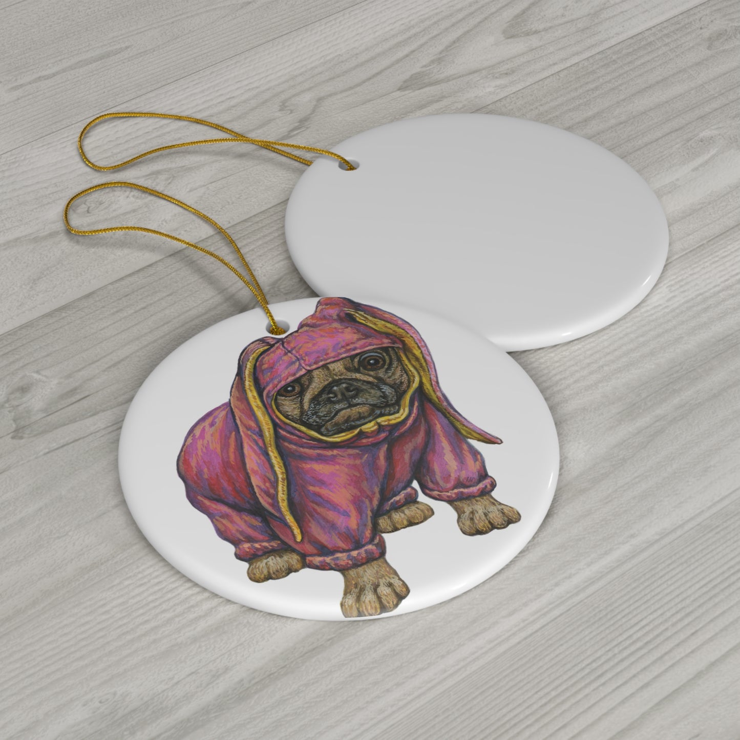 Ceramic Ornament - Dog In Pajama     Item #3962596