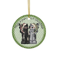 Happy Purr-Fect Christmas Ceramic Disc Ornament         Item #219924