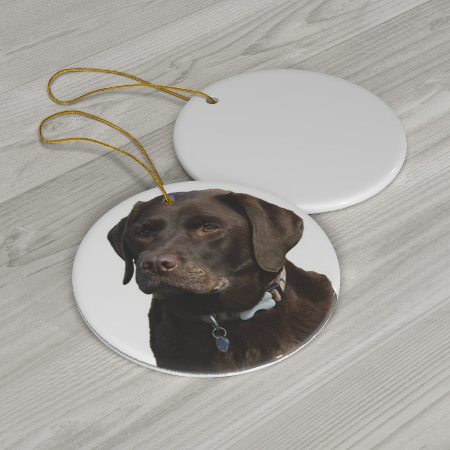 Labrador Retriever Ceramic Disc Ornament            Item #7683173